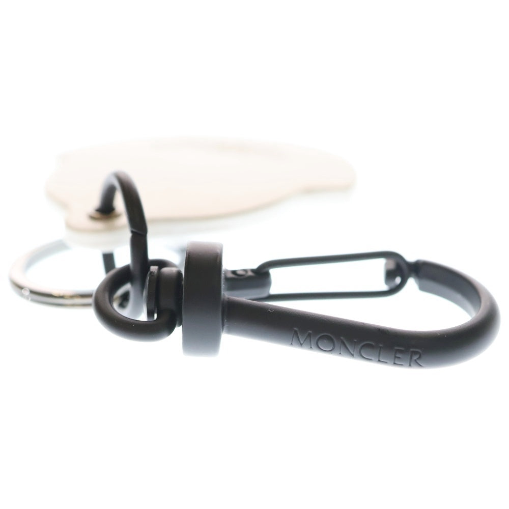 MONCLER(モンクレール) 24SS KEY RING 立体アイコンロゴ キーリング バッグチャーム ホワイト J109A 6F00007 M2489