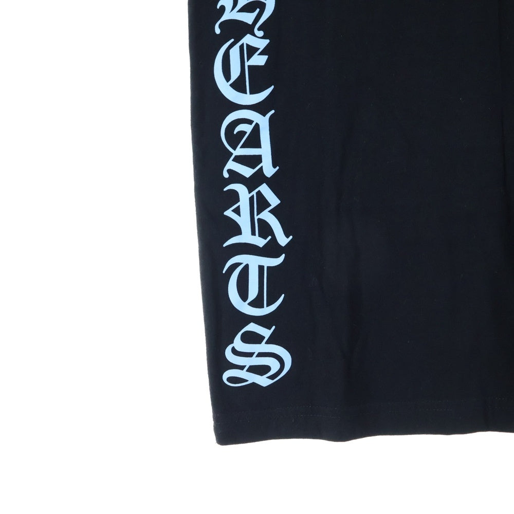 CHROME HEARTS(クロムハーツ) NECK LOGO S/S TEE ネックロゴ 半袖Tシャツ カットソー ブラック/ブルー