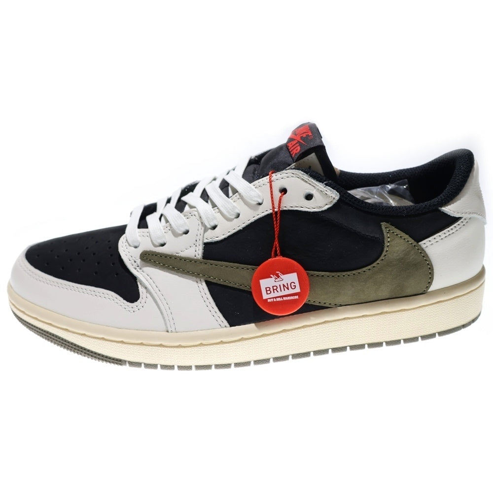 NIKE(ナイキ) ×TRAVIS SCOTT WMNS AIR JORDAN 1 LOW OG Medium Olive DZ4137-106 トラヴィススコット ウィメンズ エアジョーダン1 ローカットスニーカー レディース