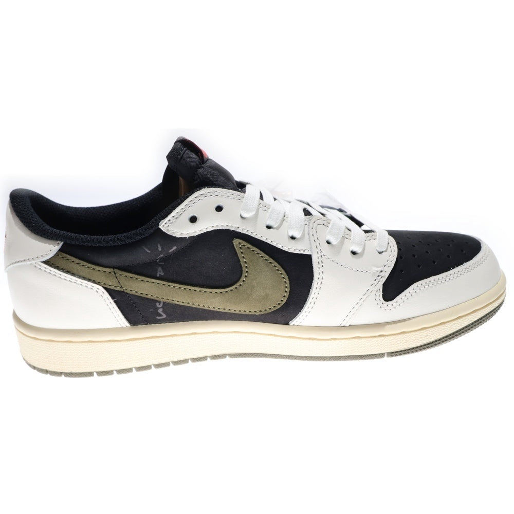 NIKE(ナイキ) ×TRAVIS SCOTT WMNS AIR JORDAN 1 LOW OG Medium Olive DZ4137-106 トラヴィススコット ウィメンズ エアジョーダン1 ローカットスニーカー レディース