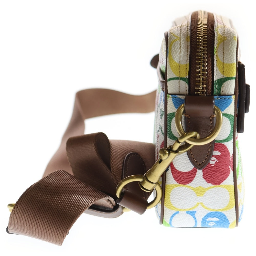 COACH(コーチ) ×A BATHING APE Crossbody In Signature Canvas With Ape Head ア ベイシング エイプ キャンバス ショルダーバッグ マルチカラー 88829 レディース