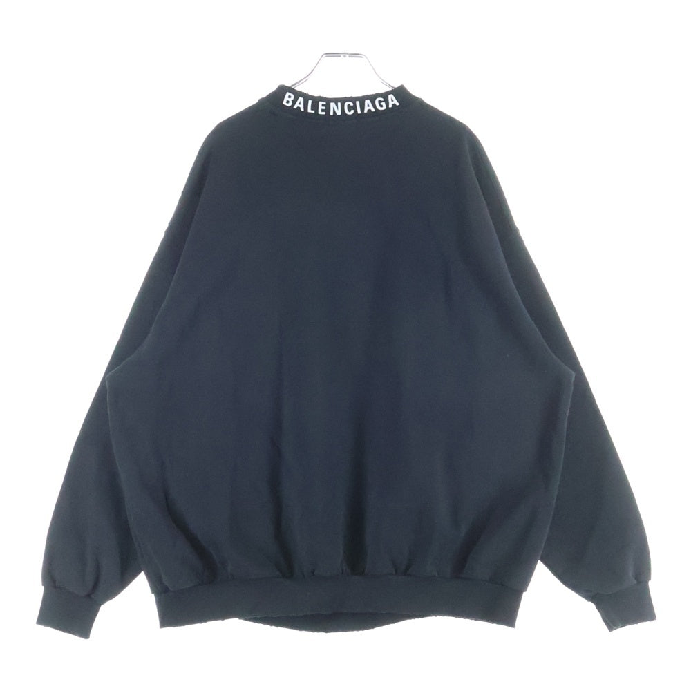 BALENCIAGA(バレンシアガ) クラッシュ加工ネックロゴクルーネック