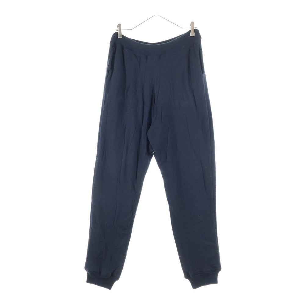 lucien pellat-finet(ルシアンペラフィネ) スカル刺繍 カシミヤ混 スウェットパンツ ブラック