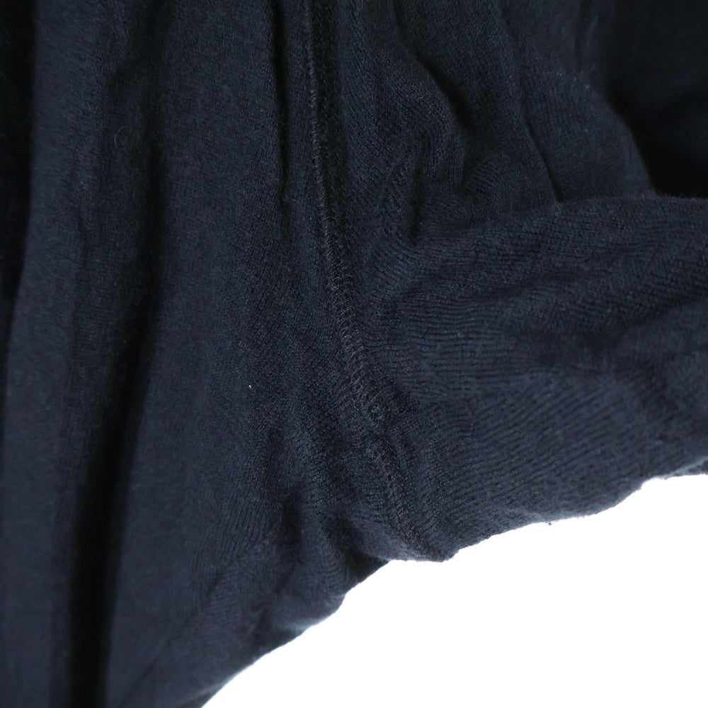 lucien pellat-finet(ルシアンペラフィネ) スカル刺繍 カシミヤ混 スウェットパンツ ブラック