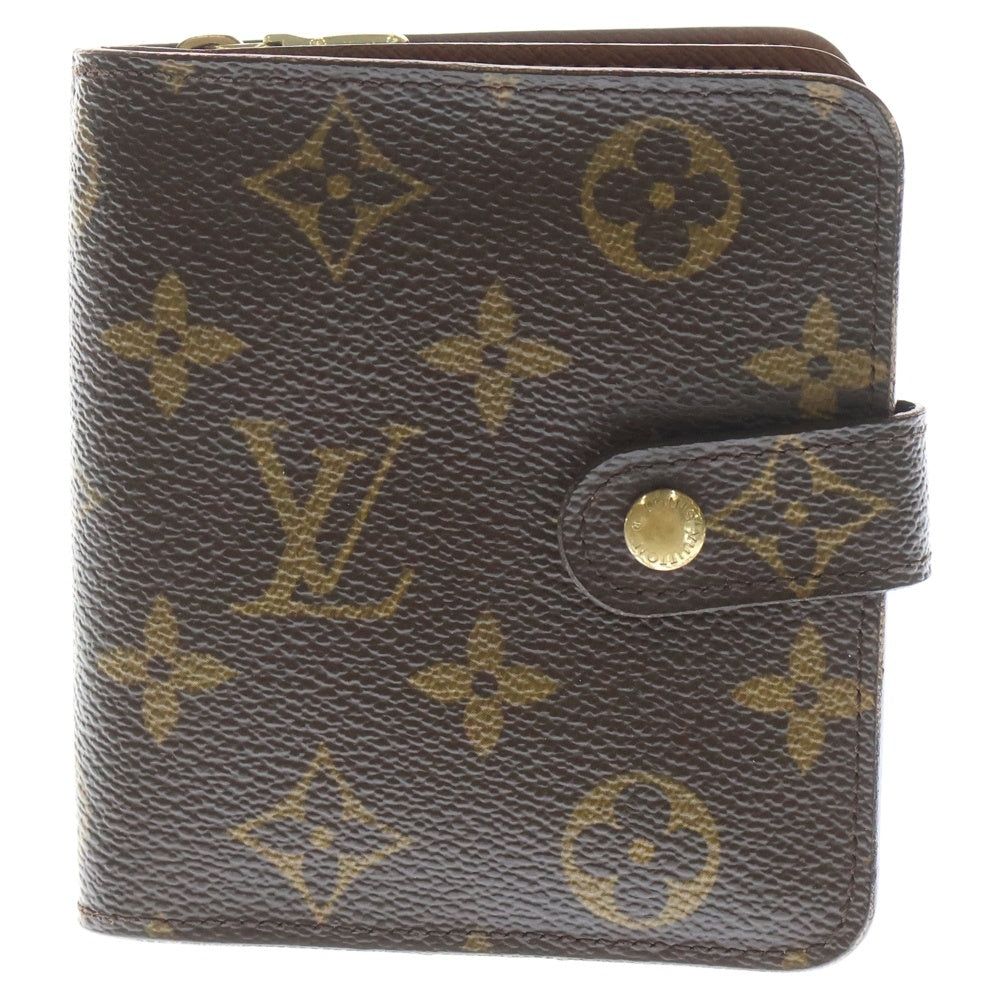 Louis Vuitton モノグラム 折り財布 M61667 コンパクトジップ LOUIS VUITTON(ルイヴィトン) M61667 モノグラム コンパクト・ジップ