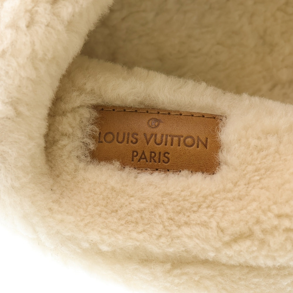 LOUIS VUITTON(ルイヴィトン) シャポー・モノグラム ムートン シアリング バケットハット M76576 AL1220 レディース