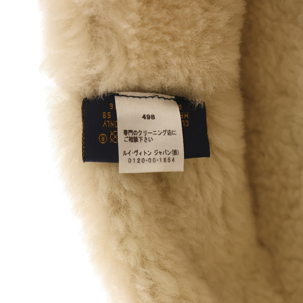 LOUIS VUITTON(ルイヴィトン) シャポー・モノグラム ムートン シアリング バケットハット M76576 AL1220 レディース