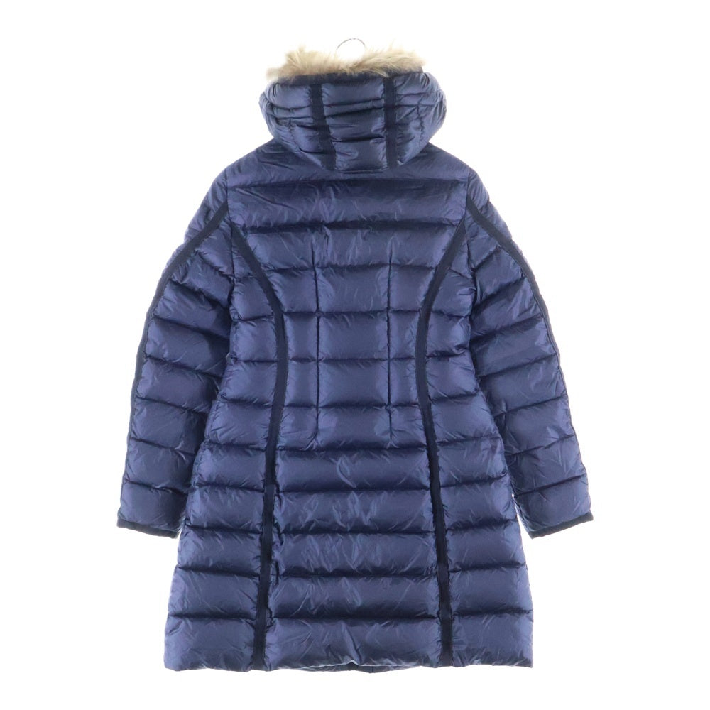 MONCLER(モンクレール) 16AW HERMIFUR エルミファー フーデッド ジップアップ ダウン ロング ジャケット コート ネイビー レディース B20934990015 53048