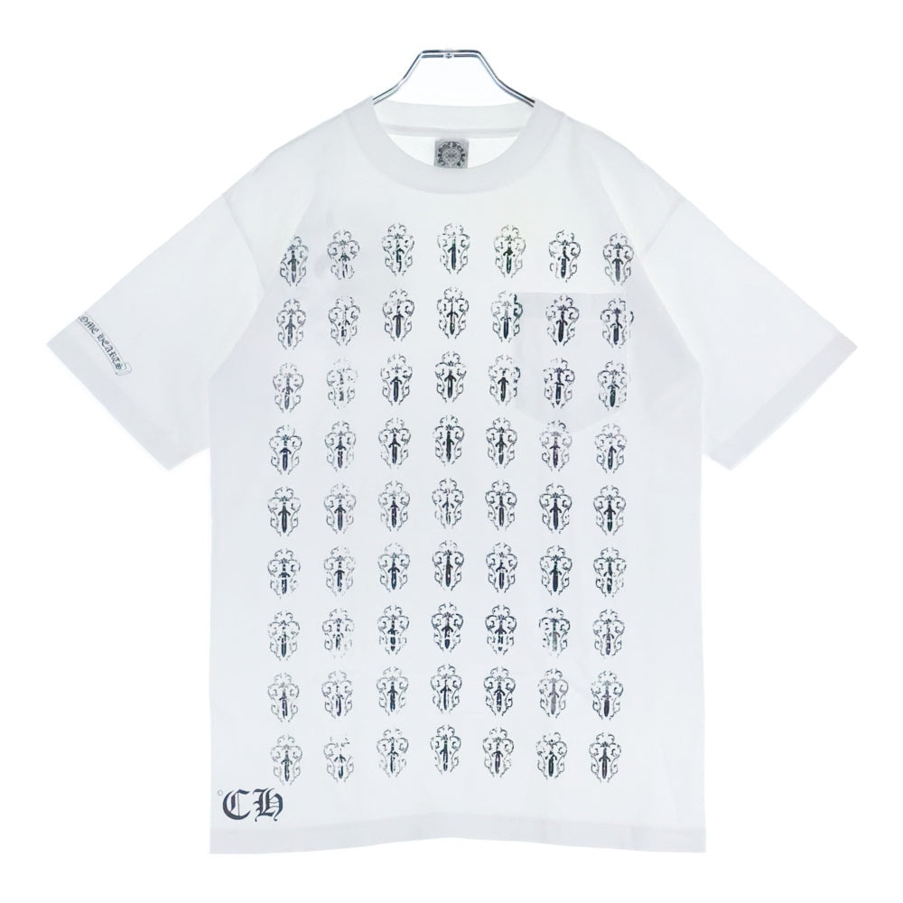 CHROME HEARTS(クロムハーツ) OLD DAGGER PRINT S/S TEE ダガーフロントプリント 半袖Tシャツ カットソー ホワイト