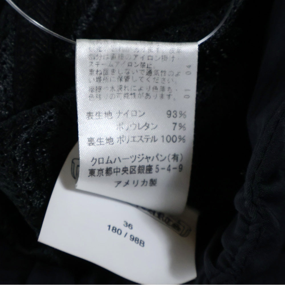 CHROME HEARTS(クロムハーツ) CHプラス 総柄 ナイロン ハーフパンツ ショーツ ブラック