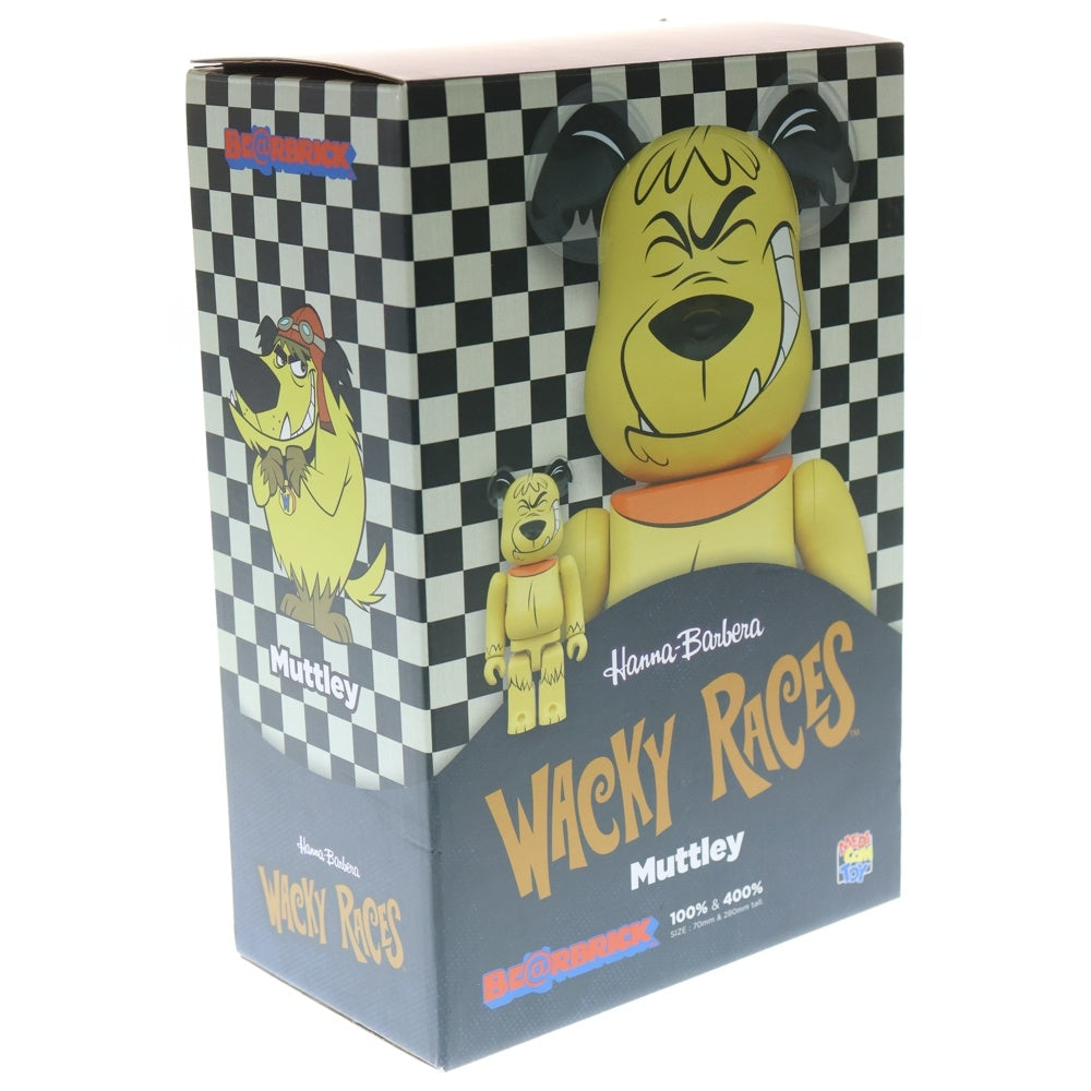 MEDICOM TOY(メディコムトイ) WACKY RACES×BE@RBRICK MUTTELEY 400% ケンケン ベアブリック フィギュア イエロー
