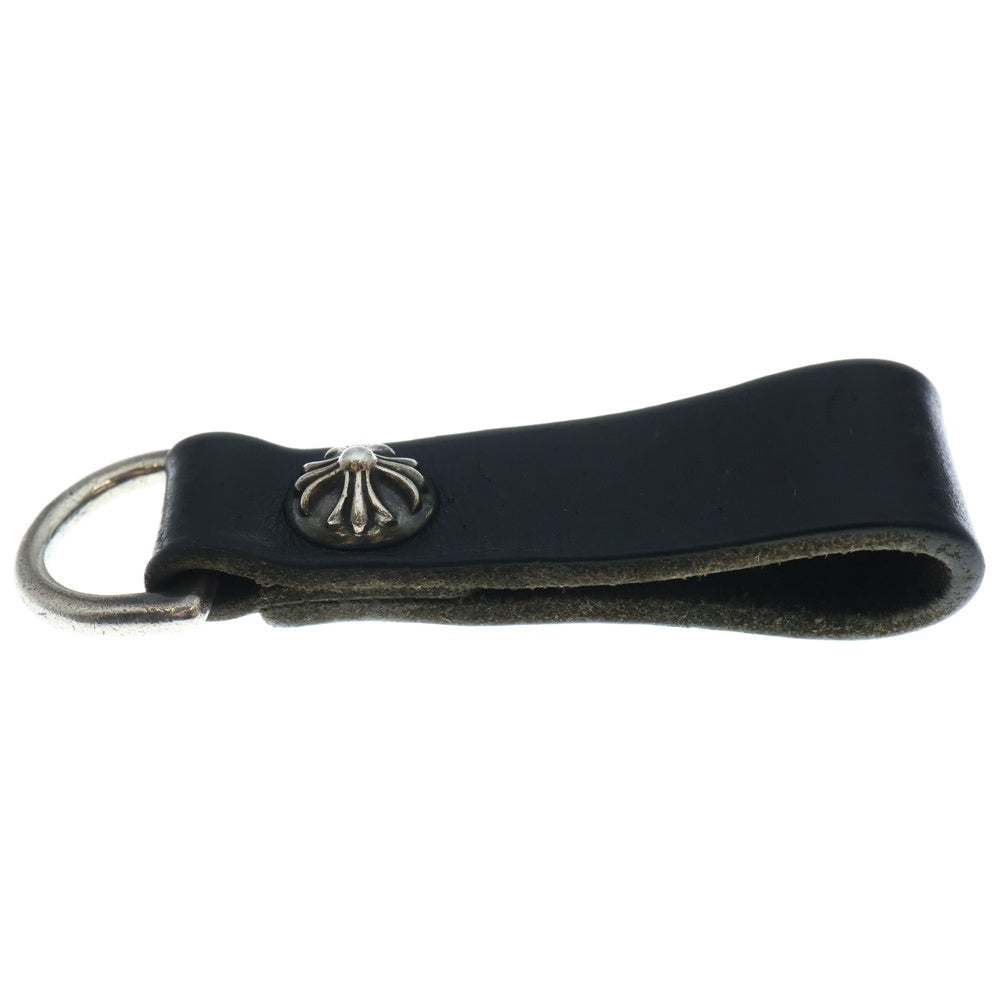CHROME HEARTS(クロムハーツ) BELT LOOP D RING Dリング クロスボールベルトループ ブラック/シルバー BCA415