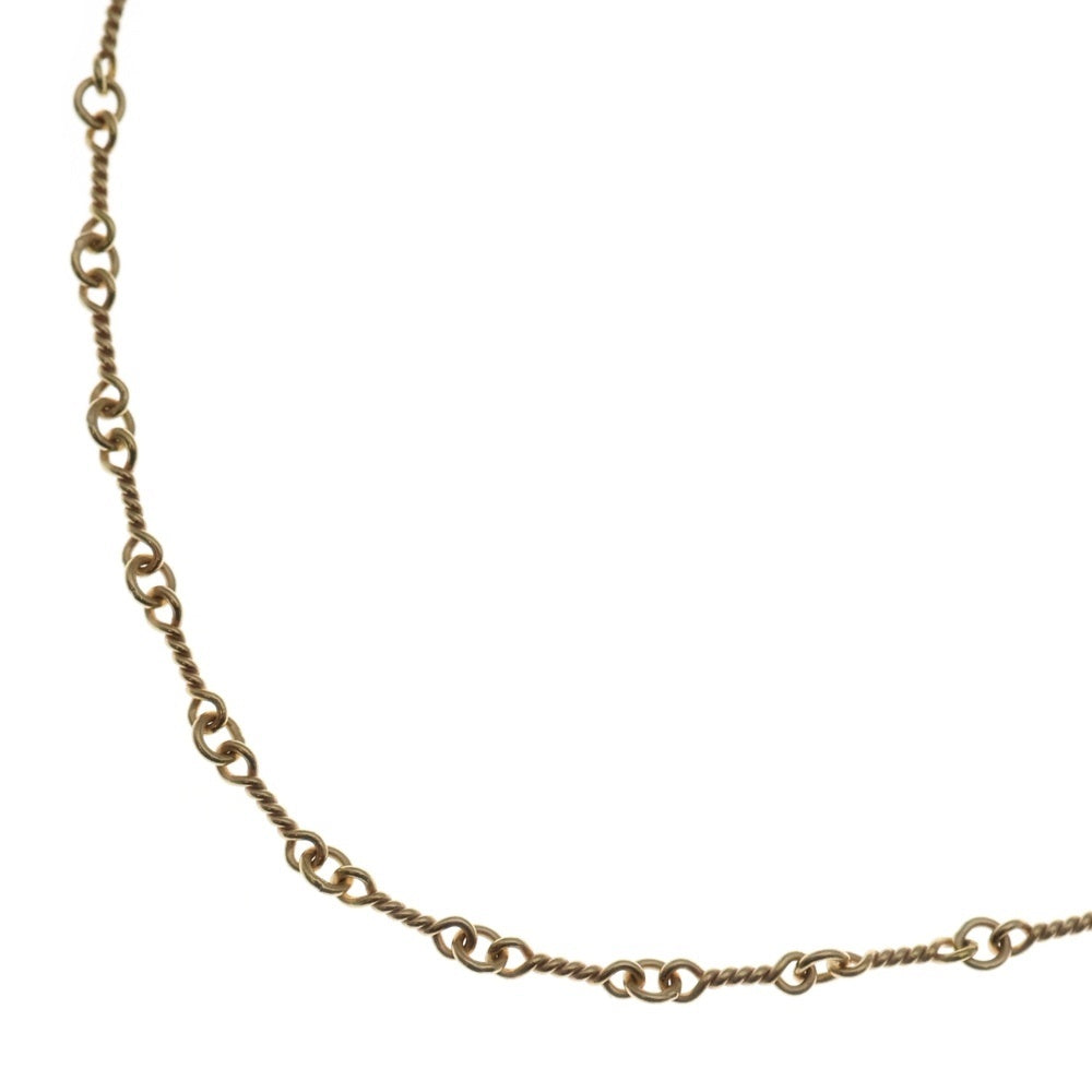 CHROME HEARTS(クロムハーツ) 22K NECKCHAIN T18 ツイストチェーンネックレス 18inch ゴールド BCA014 レディース