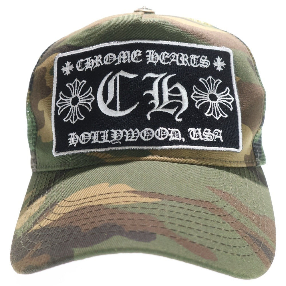 CHROME HEARTS(クロムハーツ) HOLLYWOOD TRUCKER CAP ハリウッド カモ トラッカーメッシュキャップ 帽子 カーキ