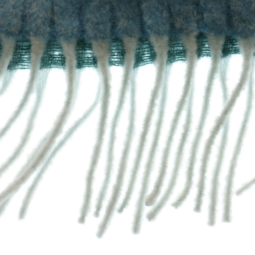 MAISON KITSUNE(メゾンキツネ) ALPACA STRIPE SCARF アルパカウール ロゴラベル フリンジ 大判 ストール スカーフ レディース NM0604WA0022