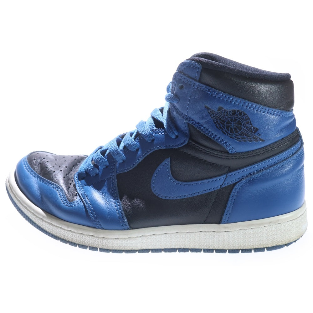 NIKE(ナイキ) AIR JORDAN 1 RETRO HIGH OG DARK MARINA BLUE 555088-404 エアジョーダン1 レトロ ダークマリーナブルー ハイカットスニーカー ブラック/ブルー US7.5/25.5cm