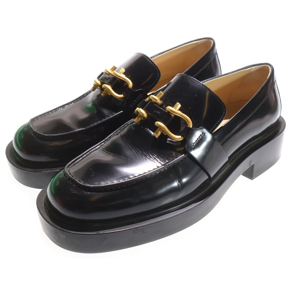 BOTTEGA VENETA(ボッテガヴェネタ) ムッシュレザー カーフスキン チャンキーローファー ブラック 729880 V28R0