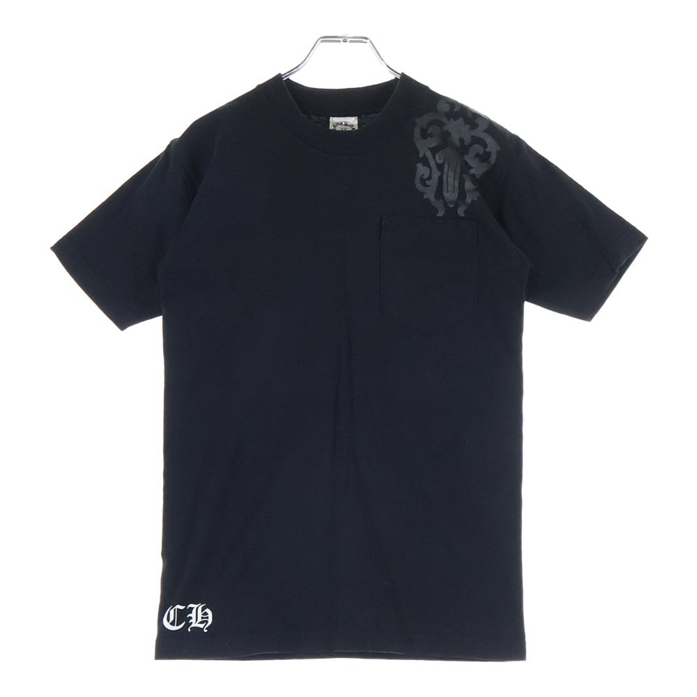 CHROME HEARTS(クロムハーツ) OLD バックセメタリープリント 半袖ポケットTシャツ カットソー ブラック
