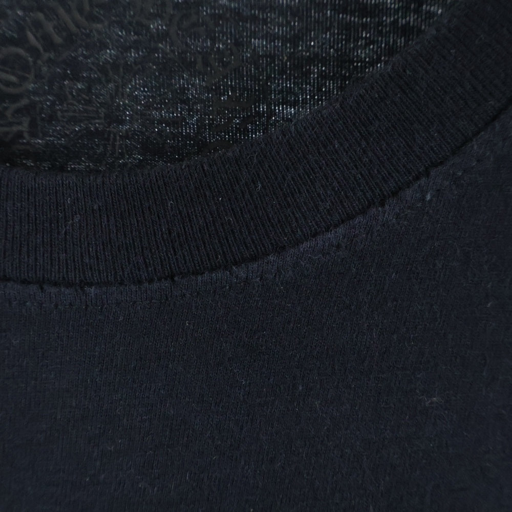 CHROME HEARTS(クロムハーツ) FOTI SCROLL LOGO L/S TEE フォティー スカルロゴプリント クルーネック ロングスリーブ 長袖Tシャツ カットソー ブラック/パープル