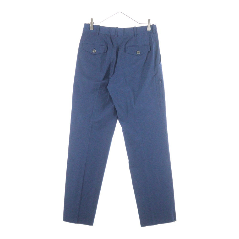 SOPH.(ソフネット) SUPER 100'S WOOL SHIRRING SLIM FIT SLACKS センタープレス スラックス ネイビー SOPH-1017