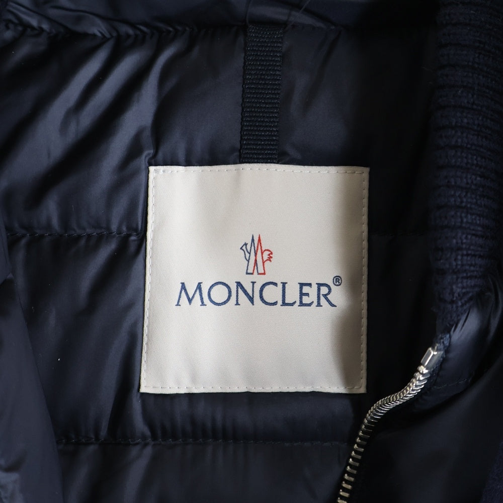 MONCLER(モンクレール) 22AW ウール ダウンコート ネイビー レディース H20911C00013