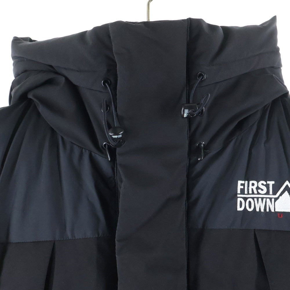 FIRST DOWN(ファーストダウン) 胸ロゴ フィーディー ダウンジャケット ブラック 204-3502