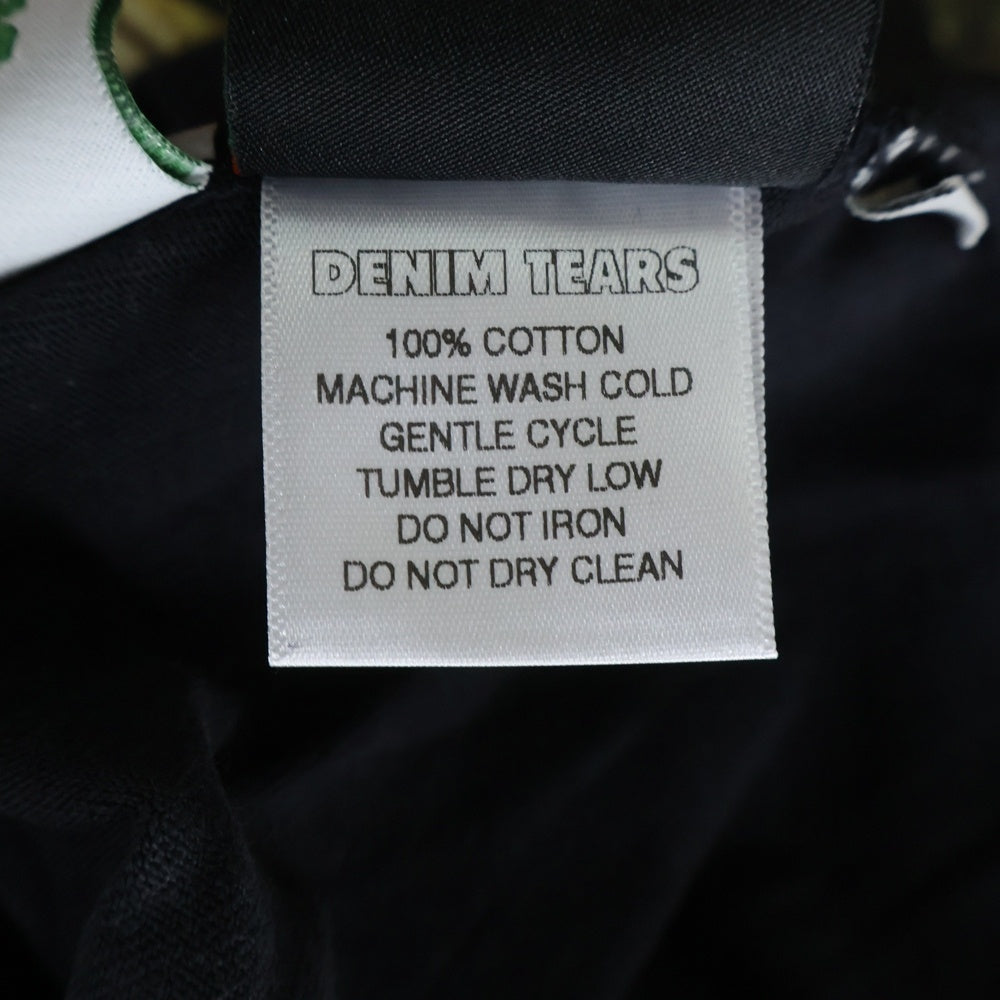 DENIM TEARS(デニムティアーズ) The Scorpion and the Frog フロントロゴ 長袖Tシャツ ロングスリーブ カットソー ブラック