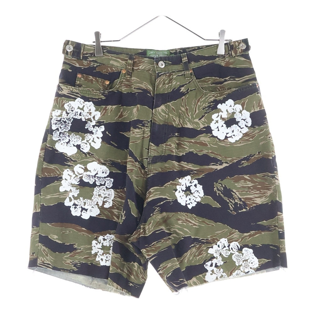 DENIM TEARS(デニムティアーズ) Tiger Camo Camo Cw Short カモフラージュ 迷彩 ハーフパンツ ショーツ カーキ