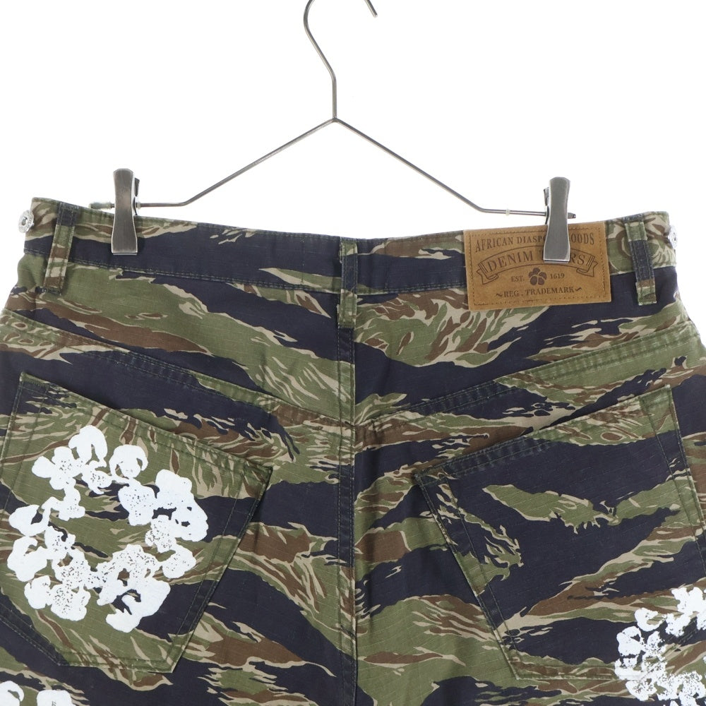 DENIM TEARS(デニムティアーズ) Tiger Camo Camo Cw Short カモフラージュ 迷彩 ハーフパンツ ショーツ カーキ