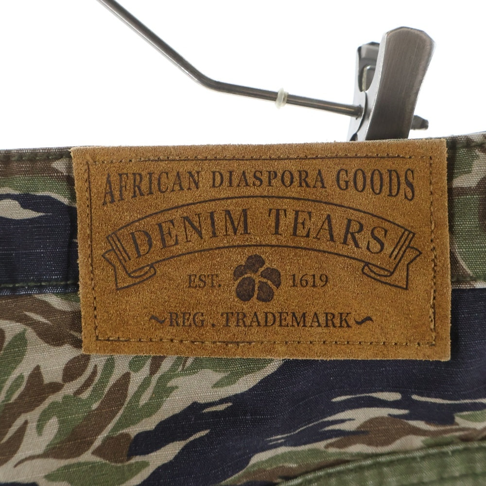 DENIM TEARS(デニムティアーズ) Tiger Camo Camo Cw Short カモフラージュ 迷彩 ハーフパンツ ショーツ カーキ