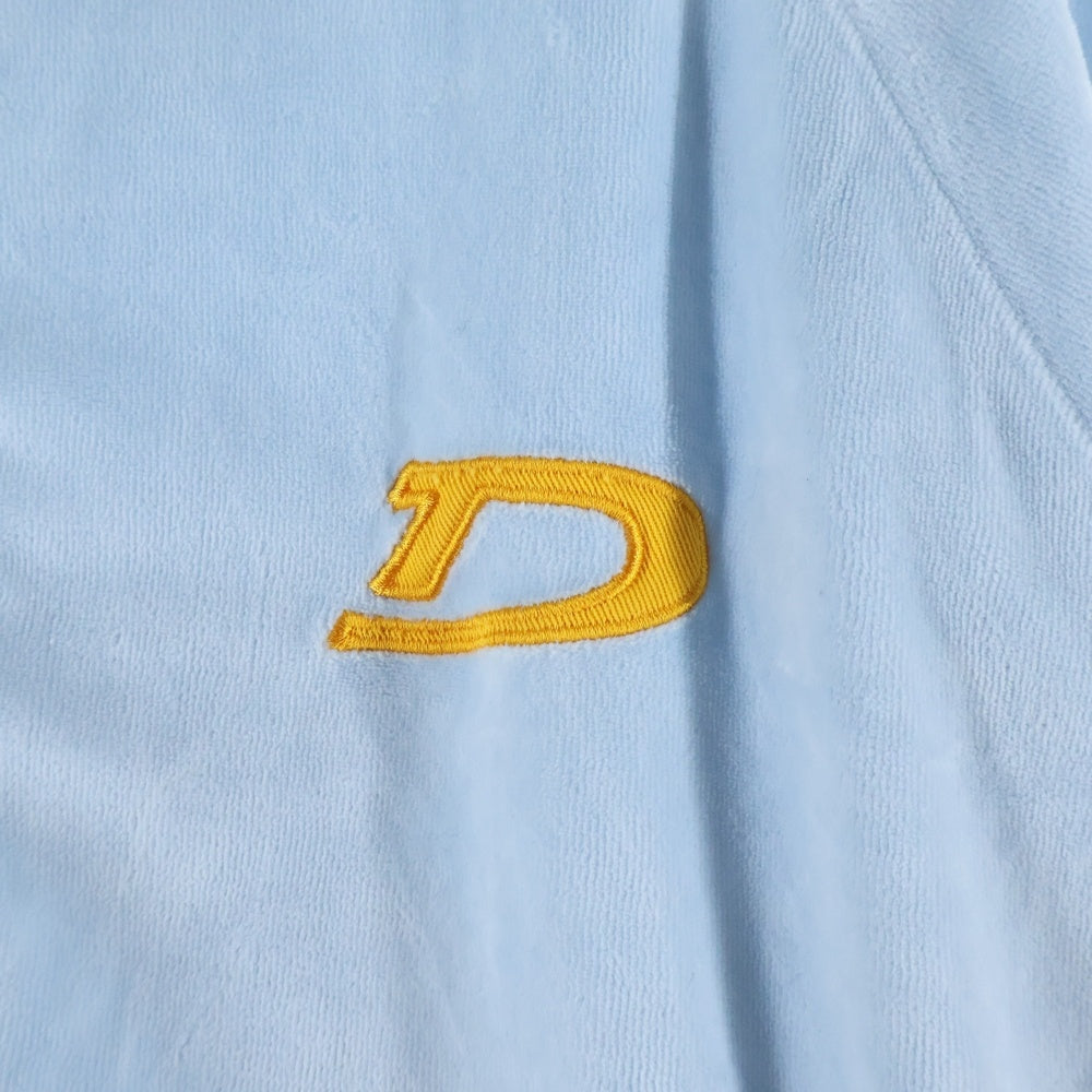 DENIM TEARS(デニムティアーズ) Velour Warmup Jacket ベロア ジップアップ ジャケット ブルー