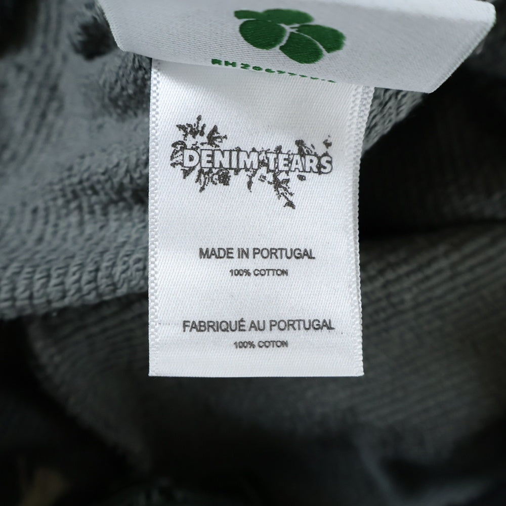 DENIM TEARS(デニムティアーズ) PLAID COTTON WREATH SWEAT PANTS プラッド コットン スウェットパンツ ブラック