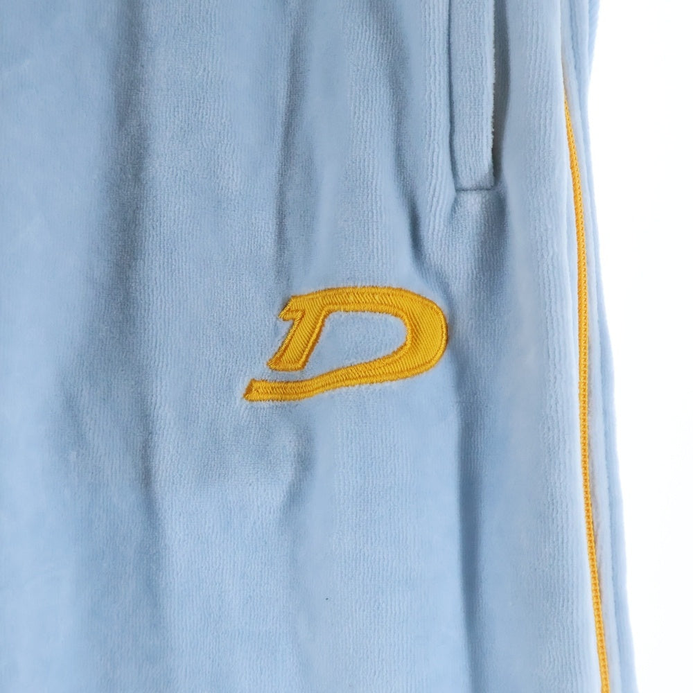 DENIM TEARS(デニムティアーズ) Velour Warmup Track Pants ベロア トラック パンツ ブルー