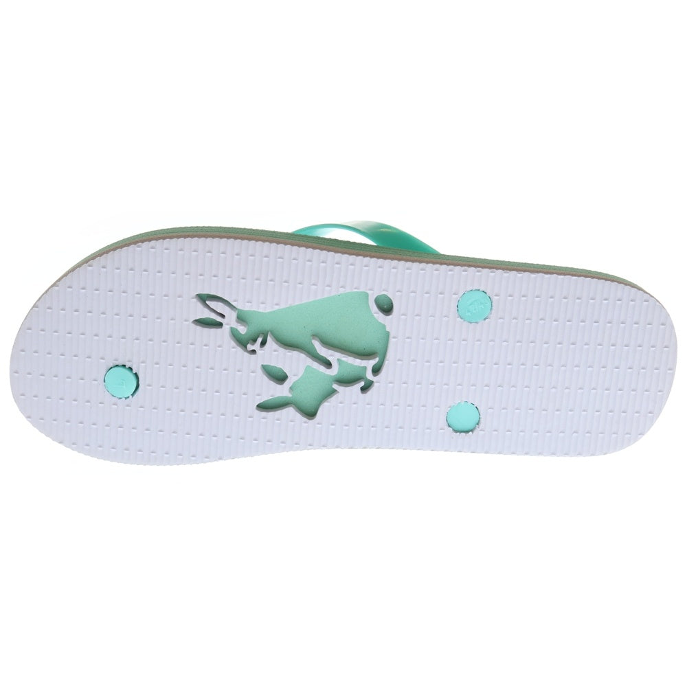 FR2(エフアールツー) シルエット付き ビーチサンダル ブルー