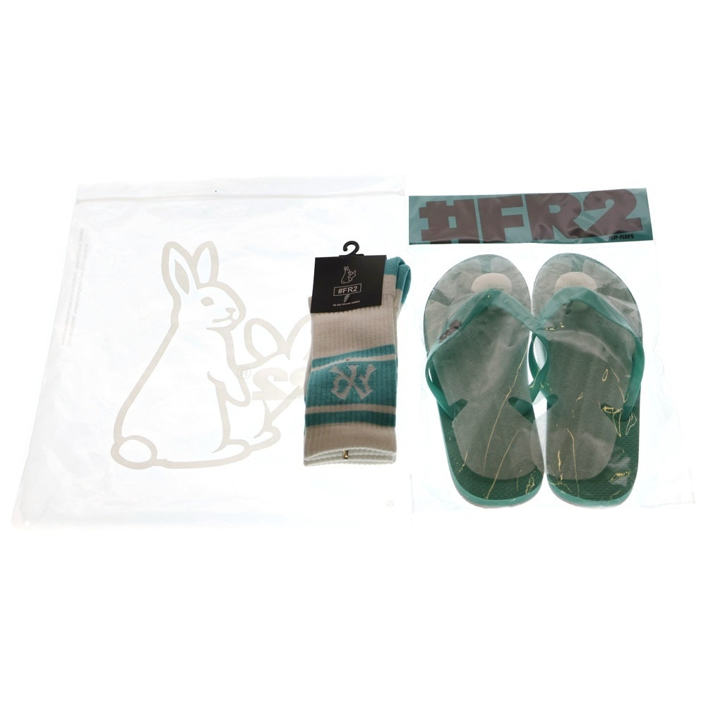 FR2(エフアールツー) シルエット付き ビーチサンダル ブルー