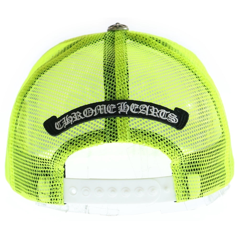 CHROME HEARTS(クロムハーツ) CRS PATCH Trucker Cap クロスパッチ メッシュトラッカー キャップ イエロー