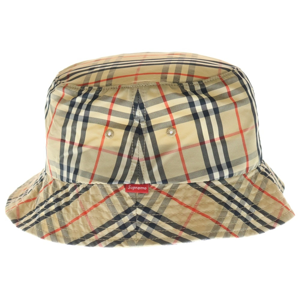 SUPREME(シュプリーム) 22SS×Burberry Crusher バーバリー クラッシャー バケットハット 帽子 ベージュ レディース
