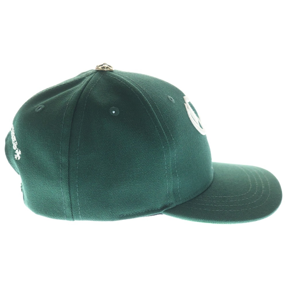CHROME HEARTS(クロムハーツ) CH HAT CH刺繍 ベースボールキャップ 帽子 グリーン