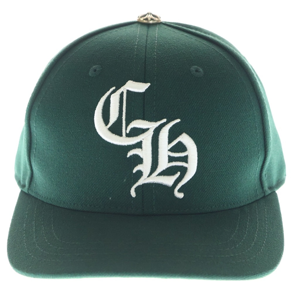 CHROME HEARTS(クロムハーツ) CH HAT CH刺繍 ベースボールキャップ 帽子 グリーン