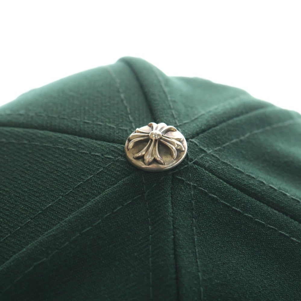 CHROME HEARTS(クロムハーツ) CH HAT CH刺繍 ベースボールキャップ 帽子 グリーン