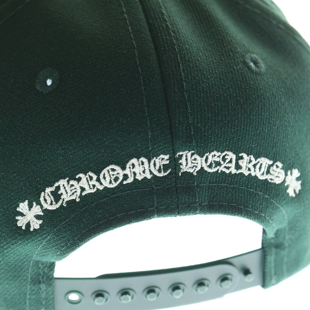 CHROME HEARTS(クロムハーツ) CH HAT CH刺繍 ベースボールキャップ 帽子 グリーン