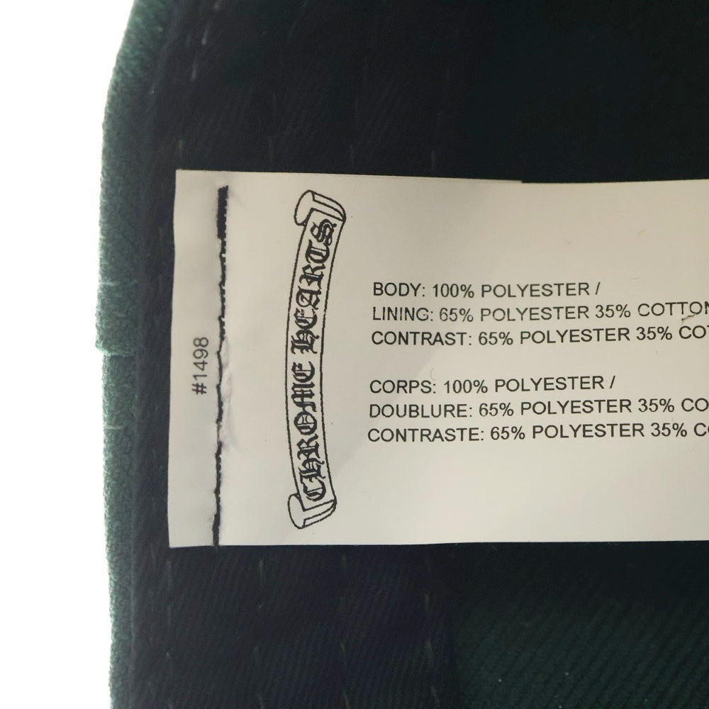 CHROME HEARTS(クロムハーツ) CH HAT CH刺繍 ベースボールキャップ 帽子 グリーン