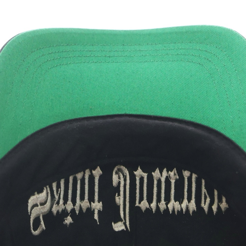 SAINT MICHAEL(セントマイケル) 24AW SAINT JOURNEY CAP SM-YS1-0000-076 ロゴ刺繍帽子 キャップ ブラック