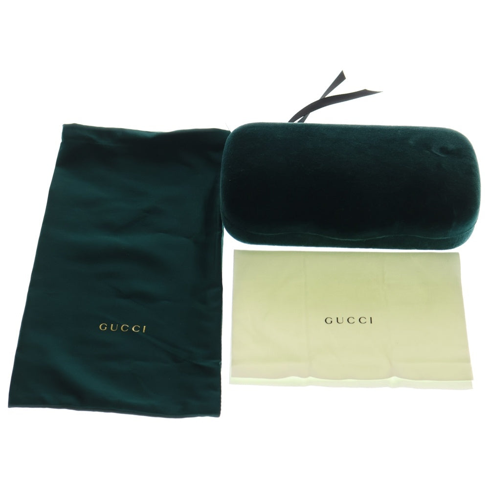GUCCI(グッチ) オーバルフレーム カラーサングラス 眼鏡 ゴールド/イエロー レディース GG0818SA