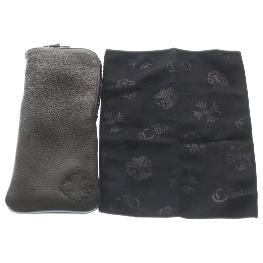 CHROME HEARTS(クロムハーツ) STEPPIN' BLU K18GPテンプル クロスモチーフ ティアドロップ サングラス ゴールド