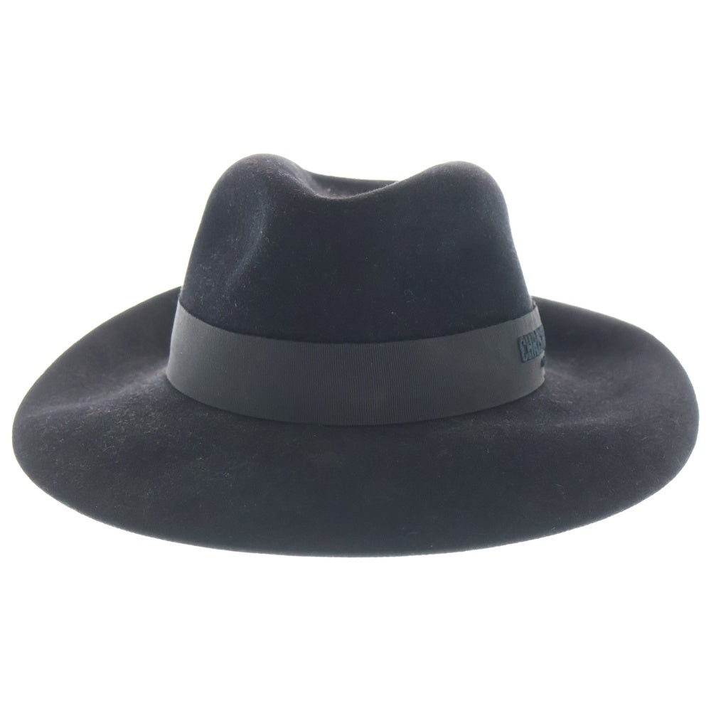 Christian Dior(クリスチャンディオール) ロゴリボン付きラビットフェルトハット ブラック 81DDR960G801