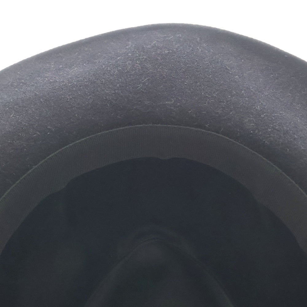 Christian Dior(クリスチャンディオール) ロゴリボン付きラビットフェルトハット ブラック 81DDR960G801