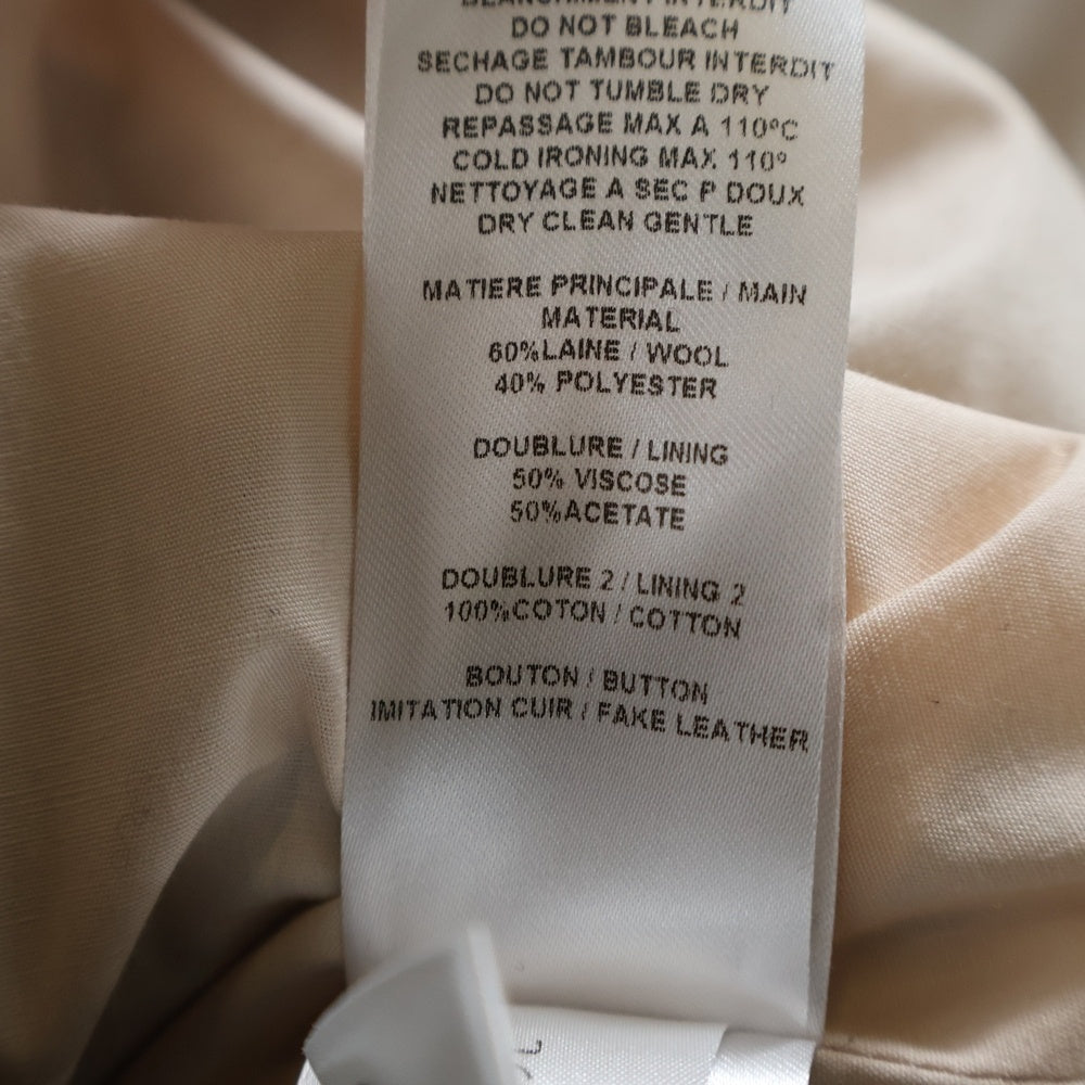 SEE BY CHLOE(シーバイクロエ) クルミボタン 2B ウールロングコート ブラック レディース S6AMA03