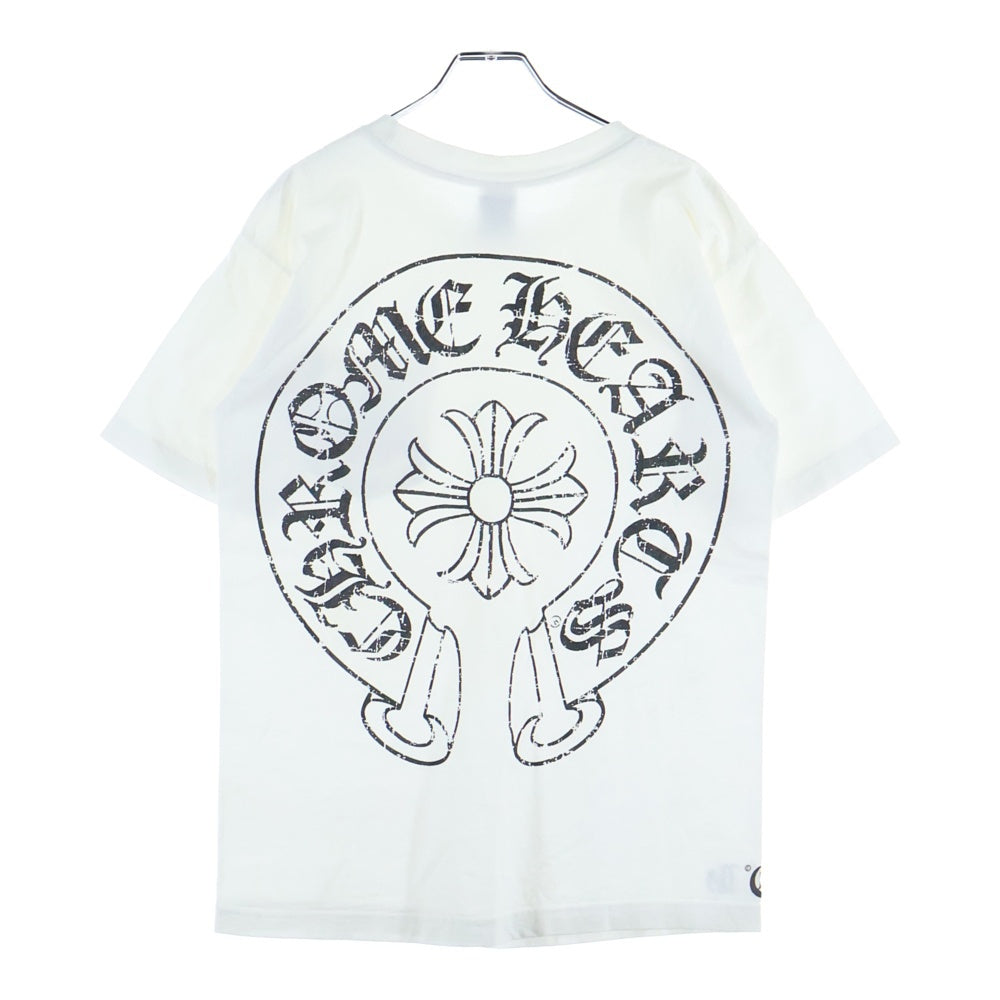 CHROME HEARTS(クロムハーツ) OLD CH PLS ホースシュー 半袖Tシャツ カットソー ホワイト