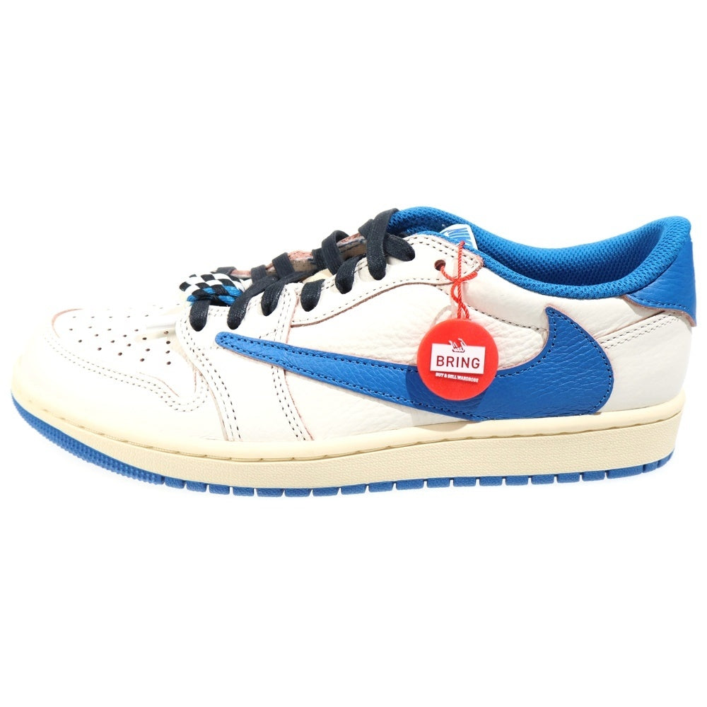 NIKE(ナイキ) ×Travis Scott ×fragment design Air Jordan 1 Low OG DM7866-104 ×トラヴィススコット×フラグメントデザイン エアジョーダン1 OG ローカットスニーカー
